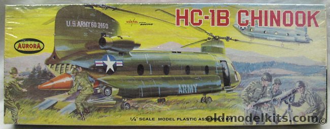 Aurora 1/48 HC-1B Chinook (CH-47), 350 plastic model kit